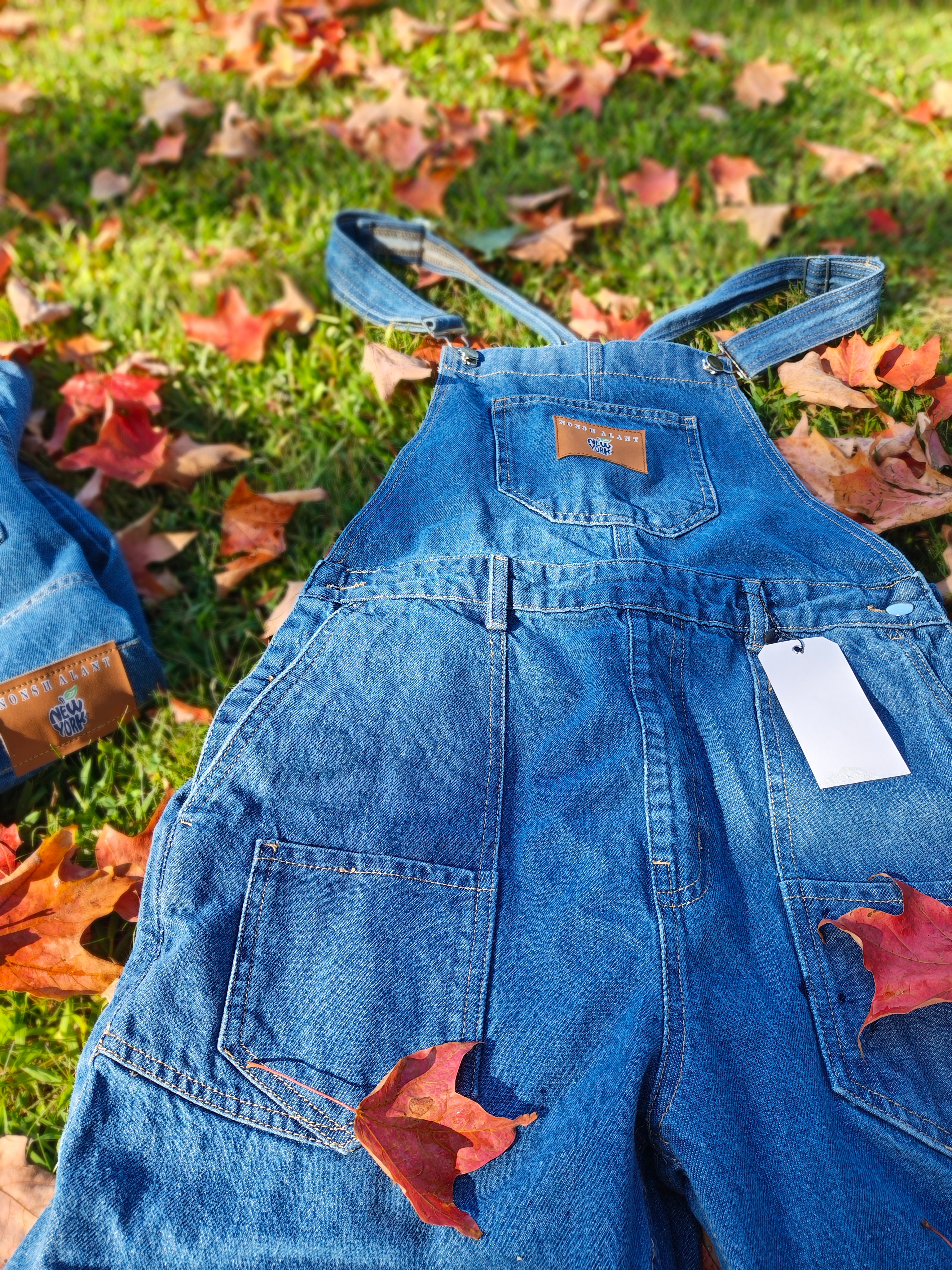 Concrete Blues-Denim Overalls