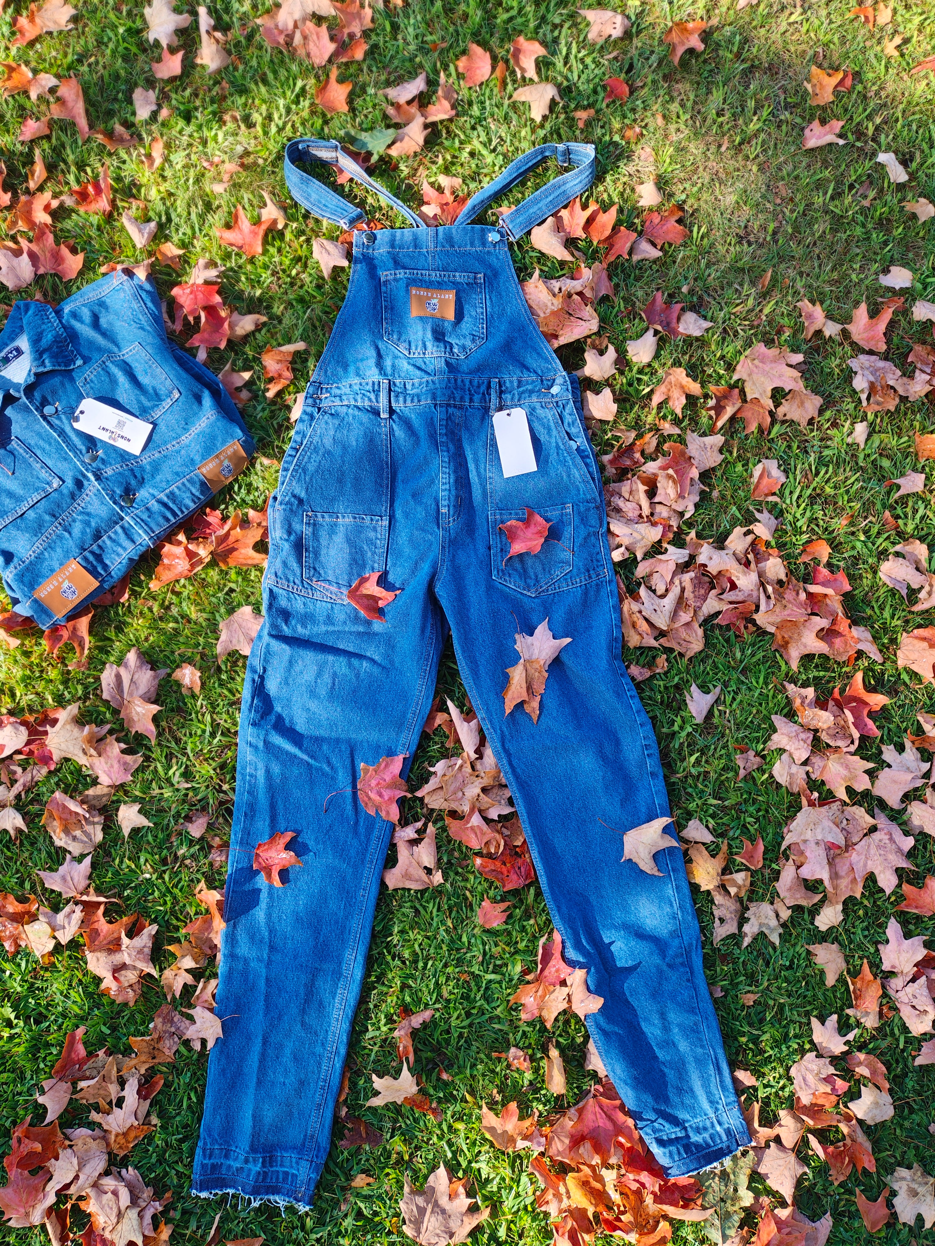 Concrete Blues-Denim Overalls