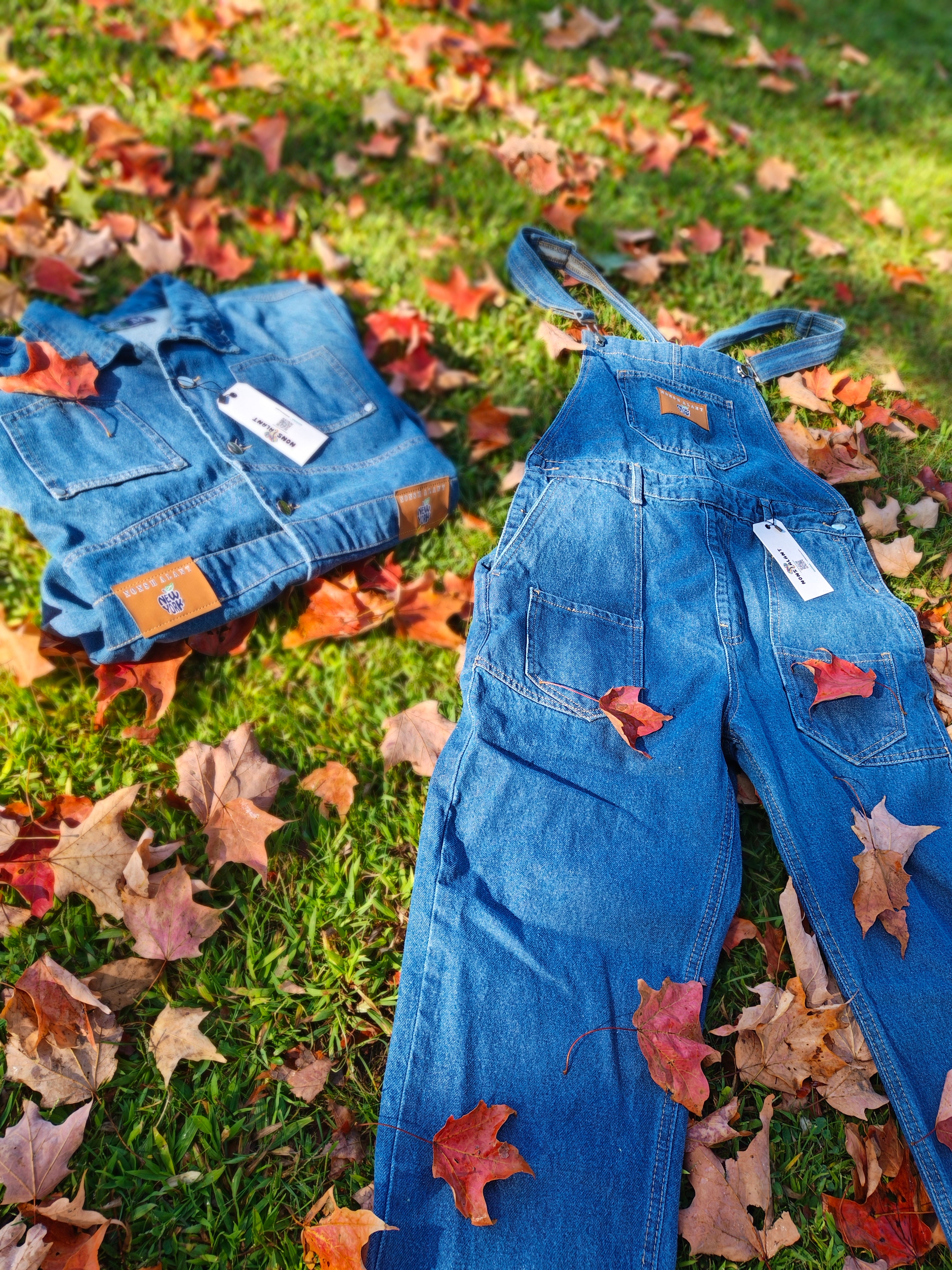 Concrete Blues-Denim Overalls