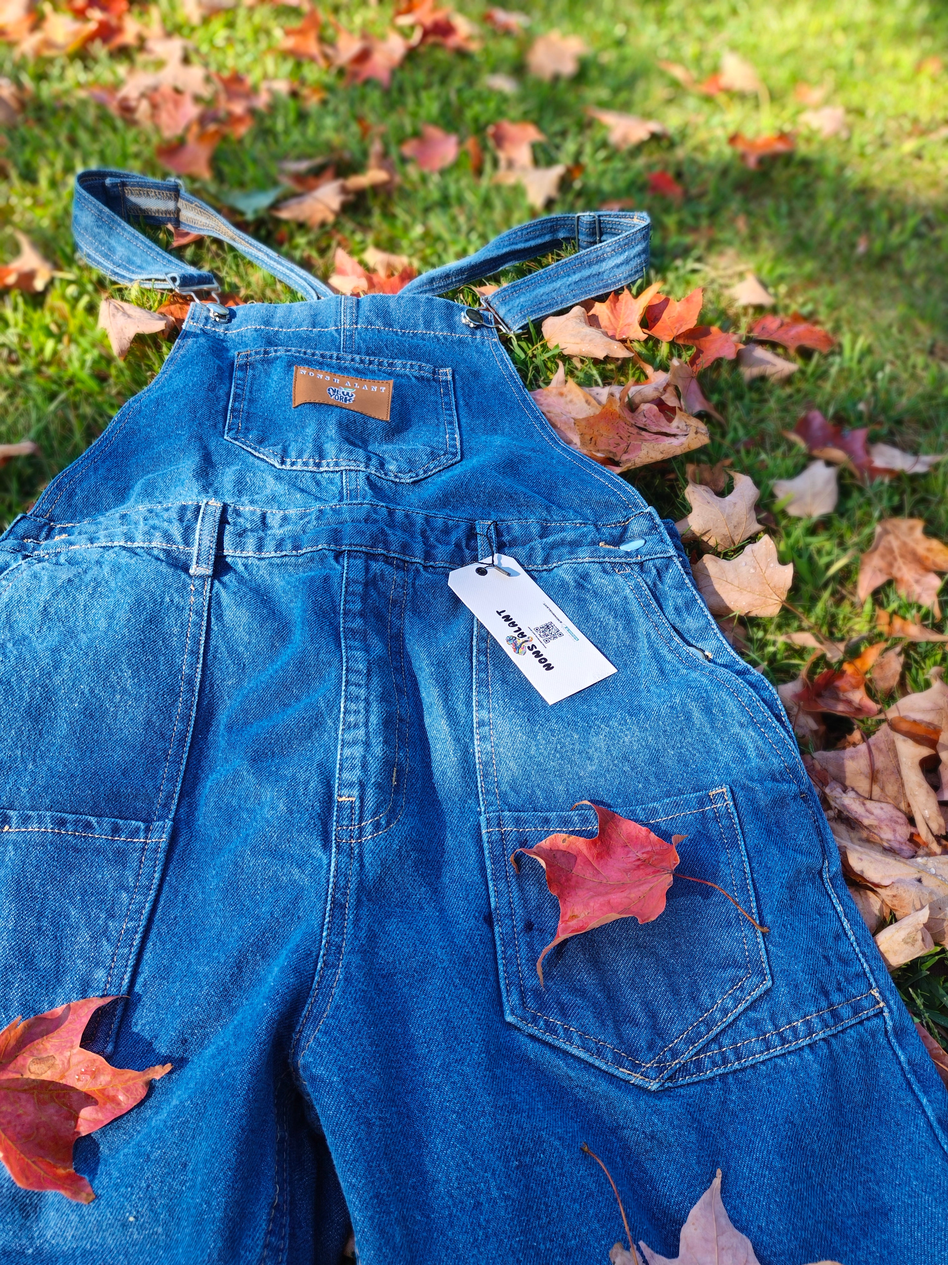 Concrete Blues-Denim Overalls