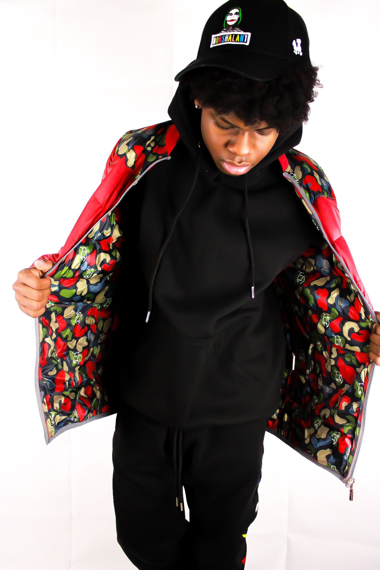 Nonshalant “I Declare War” Zip Down Padded Bomber style Jacket