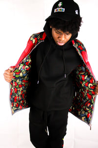 Nonshalant “I Declare War” Zip Down Padded Bomber style Jacket